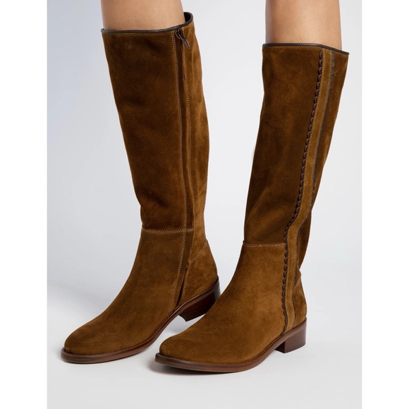 New Penelope Chilvers Posada Rociera Suede Boots Sz EUR 42 US 11 - Picture 1 of 14